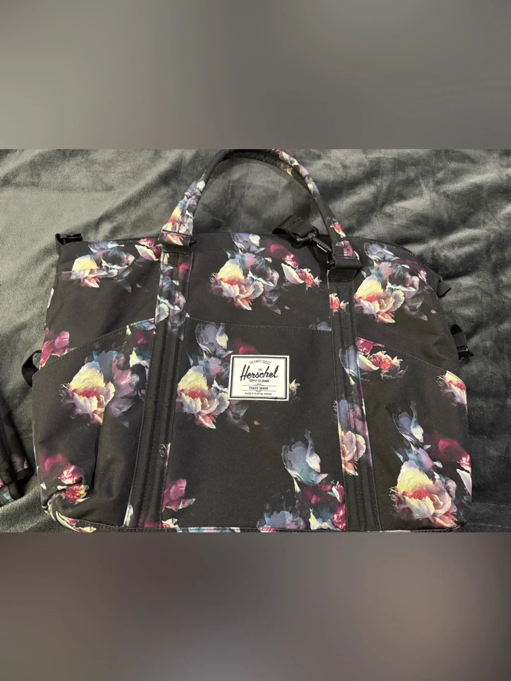 Herschel Floral Diaper Bag + Changing Pad